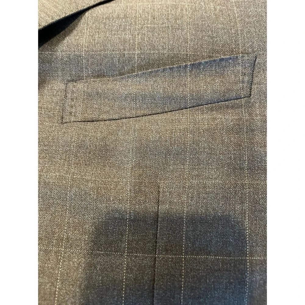 Canali Super 120s Wool Check Sport Coat‎ Blazer Jacket Made in Italy Mens L
